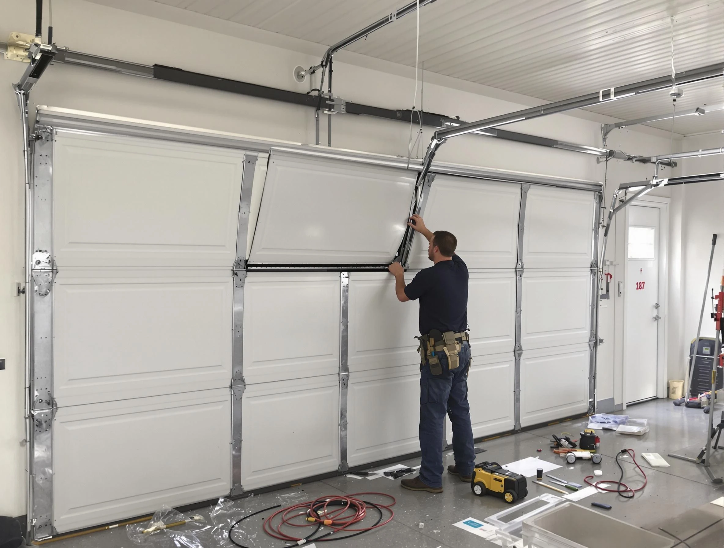 Garage Door Section Replacement in Calabasas