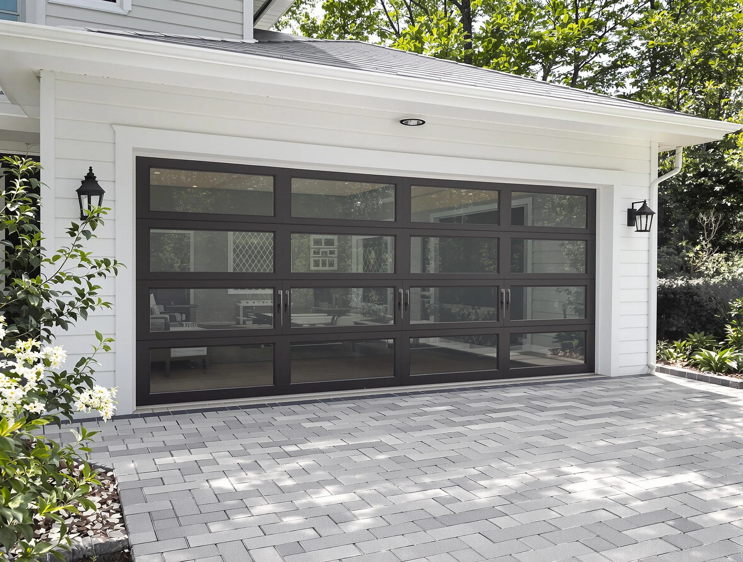 Calabasas Garage Door Repair design specialist presenting custom garage door options to Calabasas homeowner